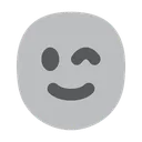 Free Face Wink Happy Icon