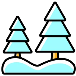 Free Winter Fir Trees  Icon