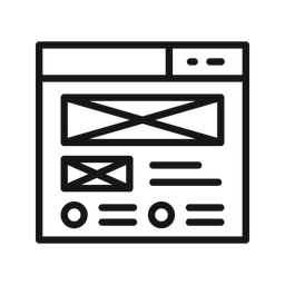 Free Wireframe  Icon