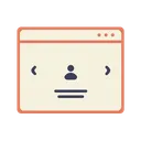 Free Web Page Layout Wireframe Design Icon