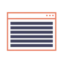 Free Web Page Layout Wireframe Design Icon