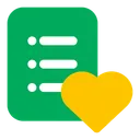 Free Wishlist Love Bookmark Icon