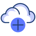 Free Cloud hinzufügen  Symbol