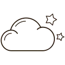 Free Wolke Nacht Wetter Symbol