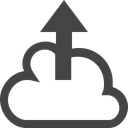 Free Cloud Hochladen O Symbol