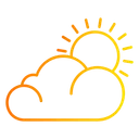 Free Sonne Bewolkt Wetter Symbol