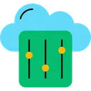 Free Asset Cloud Schieberegler Symbol