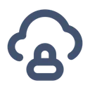 Free Cloud Sperre Cloud Cloud Sicherheit Symbol