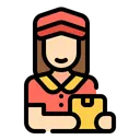 Free Woman Courier  Icon