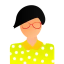 Free Girl Female Employee Icon