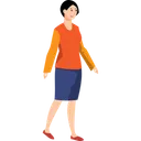 Free Woman Office Dress Icon
