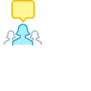 Free Woman Chat Message Icon