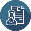 Free Woman Lady Resume Icon