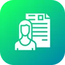 Free Woman Lady Resume Icon