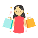 Free Woman shopping  Icon