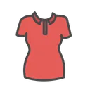 Free Womans Collared T Icon