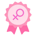 Free Badge Feminism Lady Icon