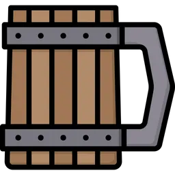 Free Wooden mug  Icon