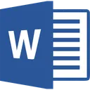 Free Word Microsoft Brand Icon
