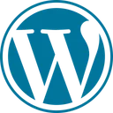 Free Wordpress Azul Logotipo Ícone