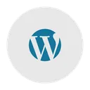 Free Wordpress Midias Sociais Logotipo Ícone
