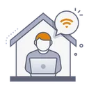 Free Work From Home Icon