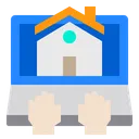 Free Home Hands Laptop Icon