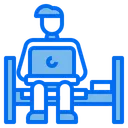 Free Man Working Stay At Home Icon