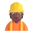 Free Worker Color Medium Dark Icon
