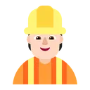 Free Worker Flat Light Icon