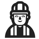 Free Worker High Contrast Icon