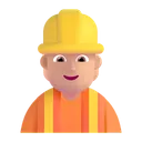 Free Worker Color Medium Light Icon