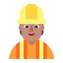 Free Worker Flat Medium Icon