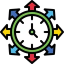 Free Workflow Management Time Management Working Management Icon
