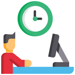 Free Working time  Icon