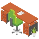 Free Workplace Business Room Office Icon