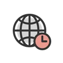 Free World Time Clock Icon