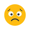 Free Worried Face Emotion Emoticon Icon