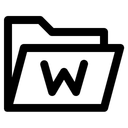 Free Ordner Datei Word Symbol