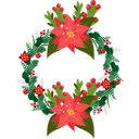 Free Wreath Decoration Christmas Icon