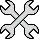 Free Wrench Double Side Wrench Construction Tool Icon