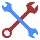 Free Wrench Repair Tool Icon