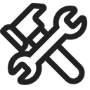 Free And Wrench High Icon