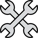 Free Wrench Double Side Wrench Construction Tool Icon