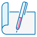 Free Write Pen Sheet Icon