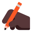 Free Hand Flat Dark Icon