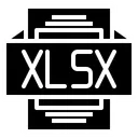 Free Xlsx File Type Icon