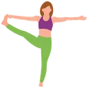 Free Exercising Girl Fitness Tricks Body Exercise Icon