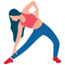 Free Chica Haciendo Ejercicio Trucos De Fitness Ejercicio Corporal Icon