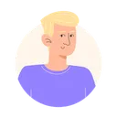 Free Young Man With Blond Hair  Icon